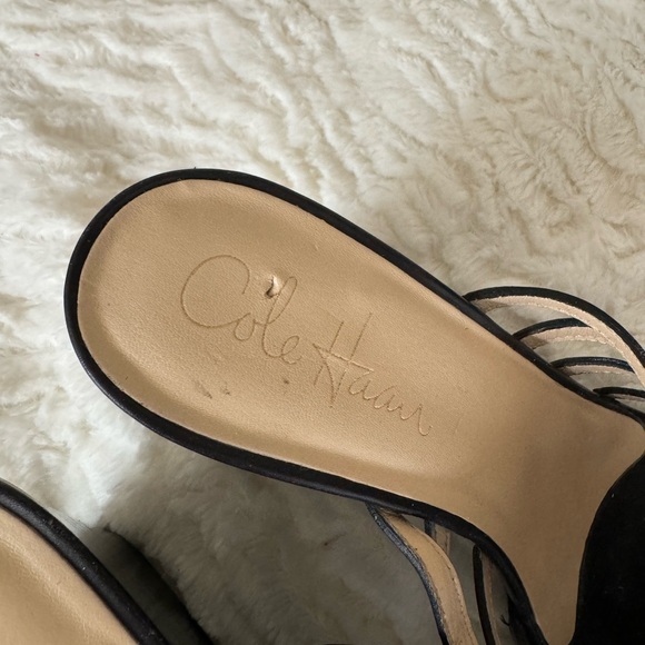 Cole Haan Black Woven Wedge Heels - Picture 4 of 4